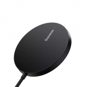 Carregador sem fio MagSafe Baseus Simple Mini 3 15 W preto
