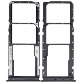 Suporte de cartão SIM para Xiaomi Poco M4 Pro 4G (preto)
