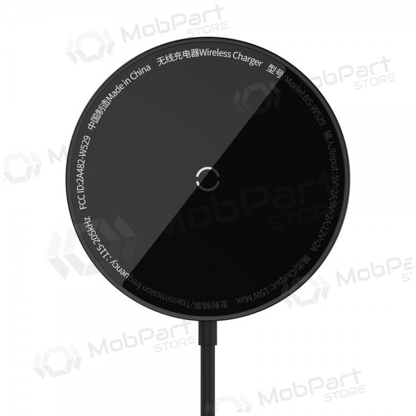Carregador sem fio MagSafe Baseus Simple Mini 3 15 W preto