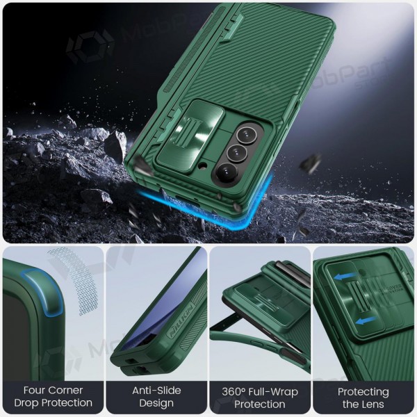 Capa para Samsung Galaxy Z Fold4 - Nillkin CamShield Pro (verde)
