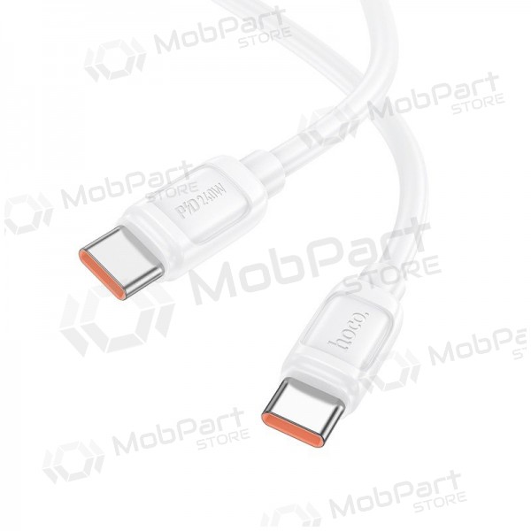 Cabo USB-C Hoco X115 USB-C para USB-C 1 m 240 W branco