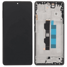 Xiaomi Redmi Note 13 Pro 4G, Poco M6 Pro 4G ecrã (preto) (com moldura) (OLED)