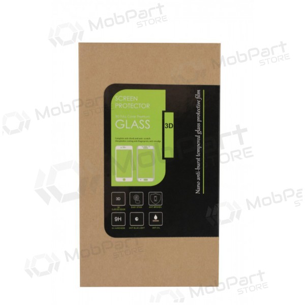 Samsung G980 Galaxy S20 lenktas preto protetor de tela de vidro temperado 