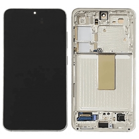 Samsung Galaxy S23 ecrã (verde luz) (com moldura) (original)