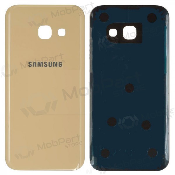Samsung A320 Galaxy A3 2017 tampa traseira da bateria (dourado) (usado grade B, original) Samsung A320 Galaxy A3 2017 tampa traseira da bateria (dourado) (usado grade B, original)