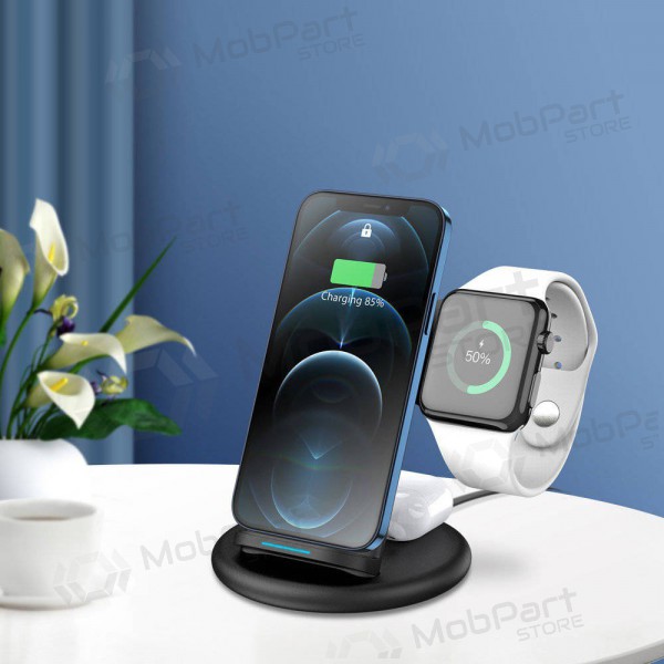 Carregador sem fio Dux Ducis C7 3in1 Phone, Apple Watch, Airpods 15W (preto)