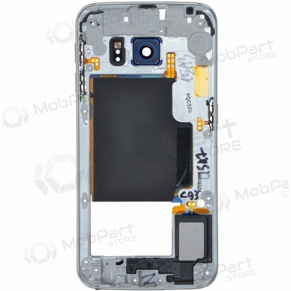 Samsung G925F Galaxy S6 Edge moldura interna (cinza / azul) (usado grade B, original)