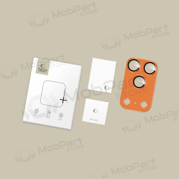 Proteção de câmera Apple iPhone 17 Pro Max - Tech-Protect CamFull Fit+ (Cosmic Orange)