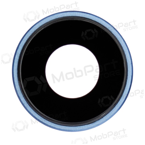 Apple iPhone XR lente vidro da câmera (azul) (com moldura)