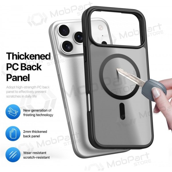 Capa para Apple iPhone 17 Pro Max, 18 Pro Max - Dux Ducis Yind (preta)