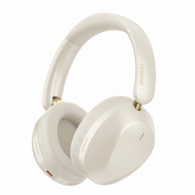 Fones de ouvido sem fio com microfone Dudao X22Max Bluetooth USB-C brancos