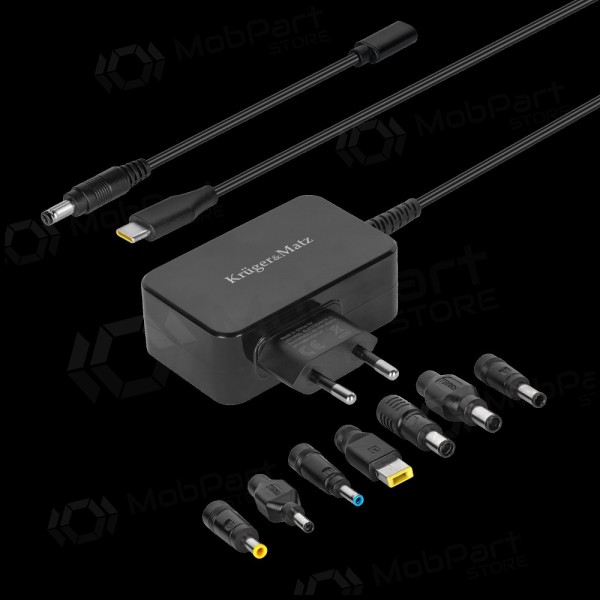 Carregador universal para portáteis Kruger&Matz 45W preto