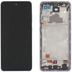 Samsung A725 A72 4G / A726 5G 2021 ecrã (roxo) (com moldura) (service pack) (original)
