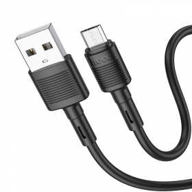 USB cabo Hoco X83 USB-A to MicroUSB 1.0m preto