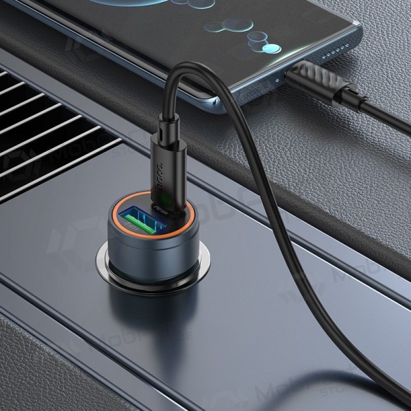 Carregador de telefone para carro Hoco Z57A 30 W USB-C + USB-A