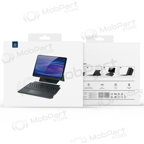 Capa para Apple iPad Pro 11 2024, 2025 com teclado - Dux Ducis DK (preta)