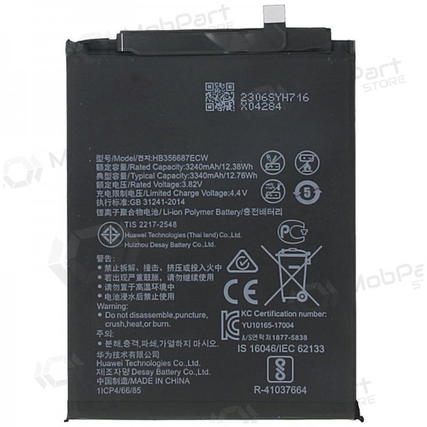 Huawei Mate 10 Lite / Nova 2 Plus / P30 Lite / Honor 7X bateria, acumulador (HB356687ECW)