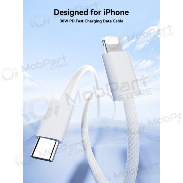 USB cabo Joyroom S-A45 USB-C to Lightning 30W 1.2m branco