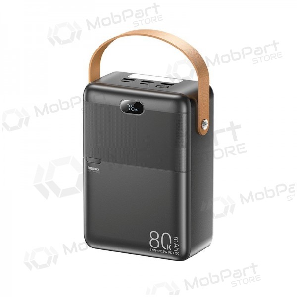 Bateria externa Power Bank Remax RPP-118 22.5W 80000mAh preto