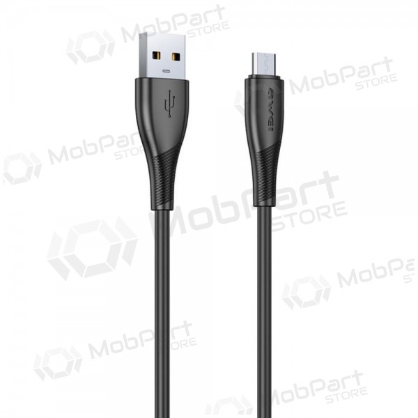 Cabo Micro USB Awei CL-182M USB-A para Micro USB 1 m preto