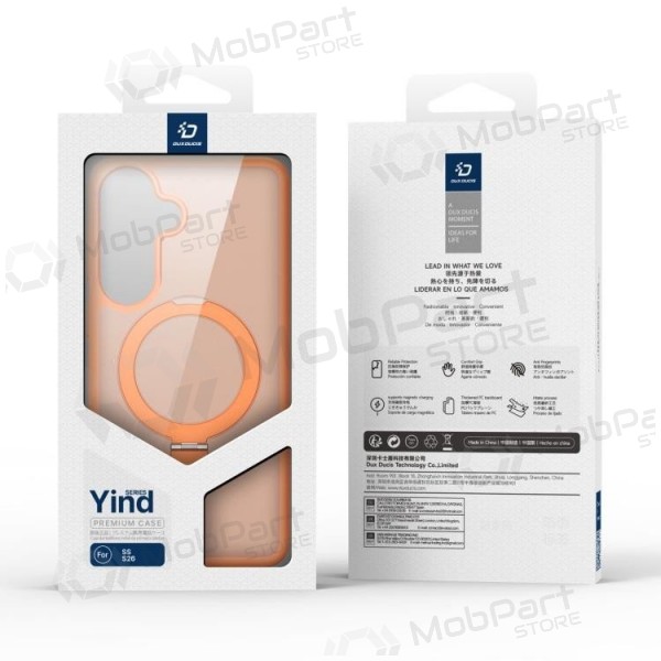 Capa para Samsung Galaxy S26+ - Dux Ducis Yind Magnetic Stand (laranja)
