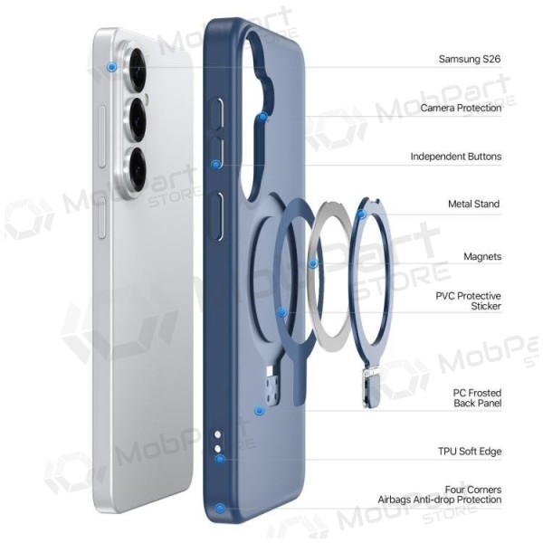 Capa Samsung Galaxy S26+ - Dux Ducis Yind MagSafe (azul escuro)