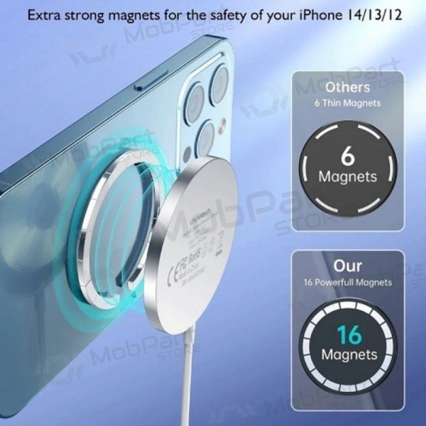 Carregador sem fio MagSafe Choetech T518-F 15 W