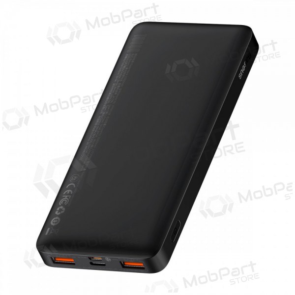 Bateria externa Power Bank Baseus Bipow 20W 10000mAh + MicroUSB 0.25m preto PPBD050301 Bateria externa Power Bank Baseus Bipow 20W 10000mAh + MicroUSB 0.25m preto PPBD050301
