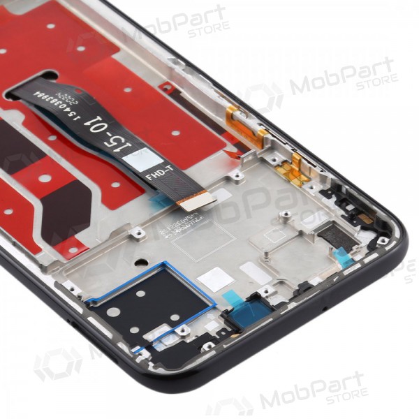 Huawei P40 Lite ecrã (preto) (com moldura) (usado grade A, original)