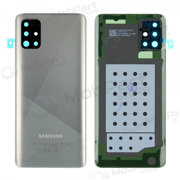 Samsung A515 Galaxy A51 2020 tampa traseira da bateria prata (Haze Crush Silver) (service pack) (original)