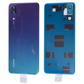 Huawei P20 tampa traseira da bateria (Twilight) (usado grade C, original)
