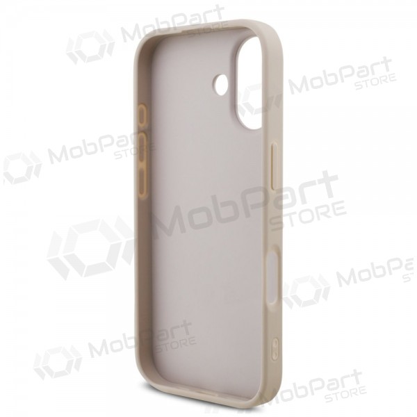 Capa para Apple iPhone 17 - Guess PU 4G Metal Logo (rosa)