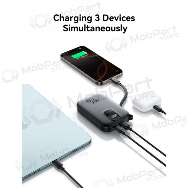 Bateria externa Power Bank Joyroom JR-PBF17 22.5W with USB-C cable 10000mAh preto