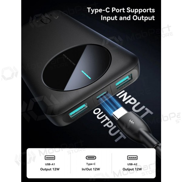 Bateria externa Power Bank Joyroom JR-PBF12 10000mAh preto