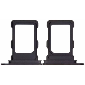 Suporte de cartão SIM para Apple iPhone 16 Pro, 16 Pro Max (preto)