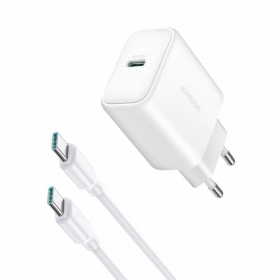 Carregador Joyroom JR-TCF24 USB-C PD30W + USB-C to USB-C cable 1.0m branco