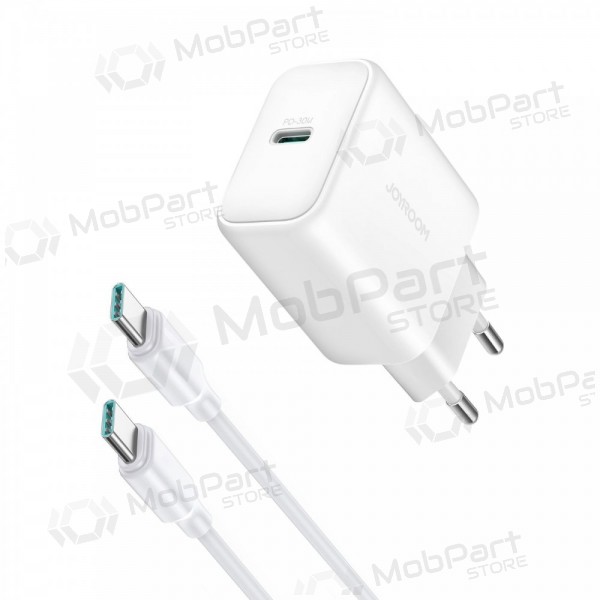 Carregador Joyroom JR-TCF24 USB-C PD30W + USB-C to USB-C cable 1.0m branco