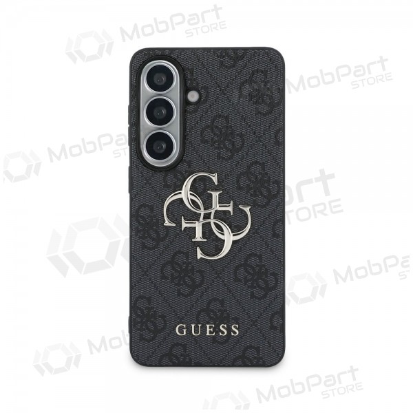 Capa Samsung Galaxy S26 - Guess PU 4G Metal Logo (cinzento)