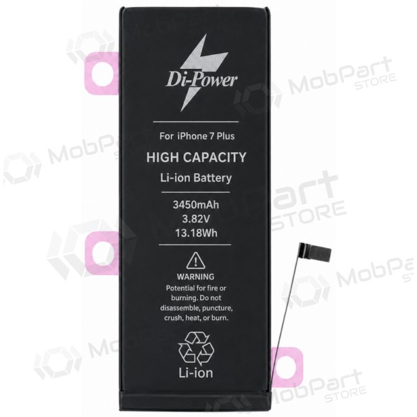 Bateria Apple iPhone 7 Plus, acumulador Di-Power 3450 mAh (capacidade aumentada)