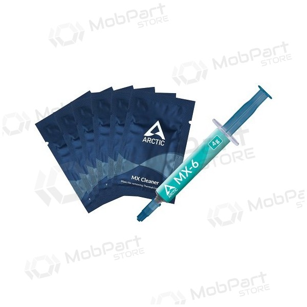 Pasta térmica ARCTIC MX-6, 4g  su 6unidade. MX šluostėm