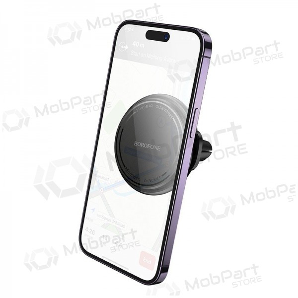 Suporte de telefone automóvel Borofone BH135 para grelhas de ventilação.