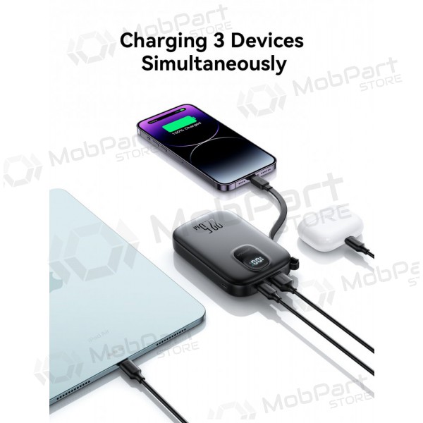 Bateria externa Power Bank Joyroom JR-PBF18 22.5W with Lightning cable 10000mAh preto