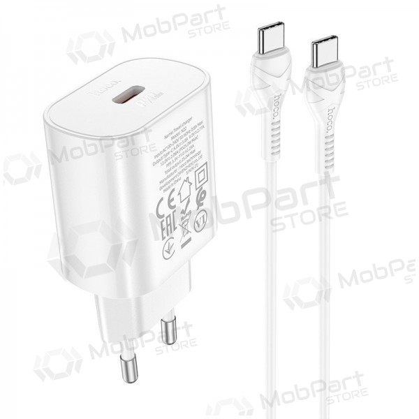 Carregador buitinis Hoco N22 Jetta PD25W + Type-C branco
