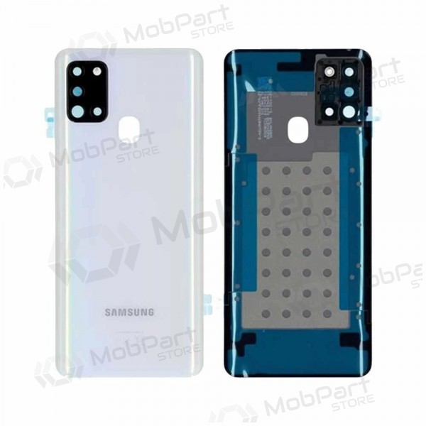 Samsung A217 Galaxy A21s 2020 tampa traseira da bateria (branco) (usado grade B, original)