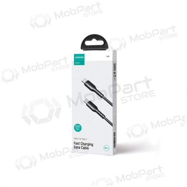 USB cabo Joyroom SA26-CC3 USB-C to USB-C 60W 1.0m preto