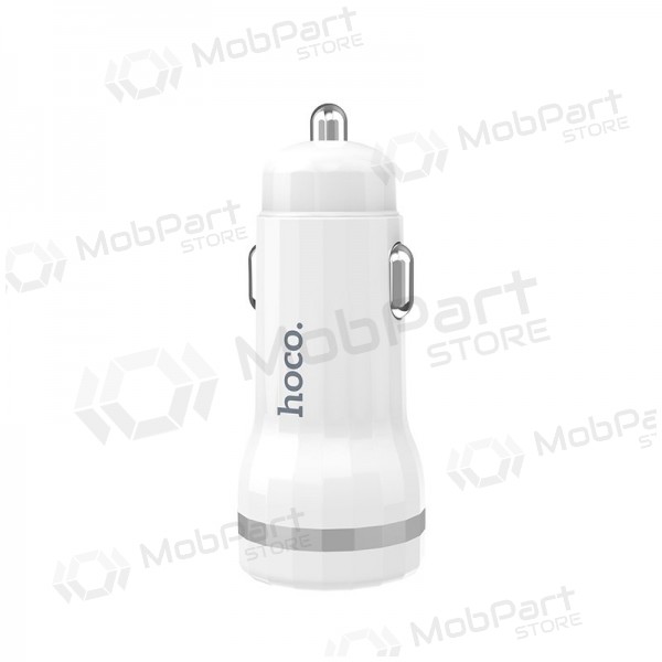 Carregador automobilinis Hoco Z27 (2.4A) (branco)