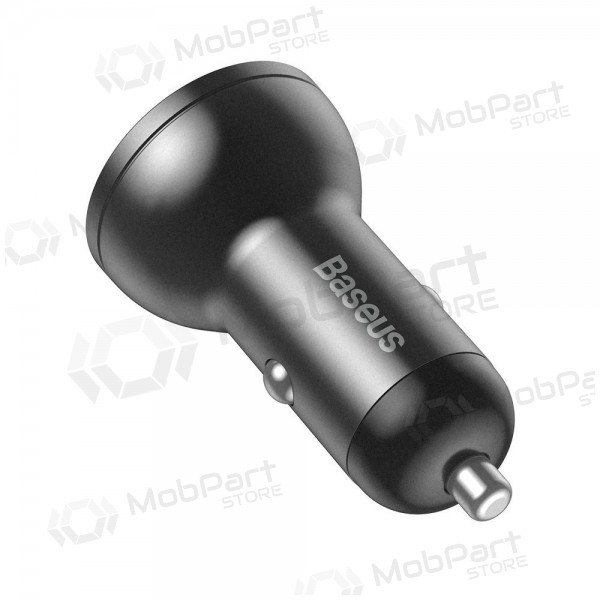 Carregador de telefone para carro Baseus Digital Display CCBX-0G 24 W 2x USB-A preto