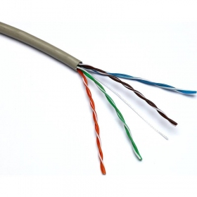 Cabo de rede Excel 100-065 Cat5 U/UTP (PVC, ECA, cinzento, rolo de 305m.).