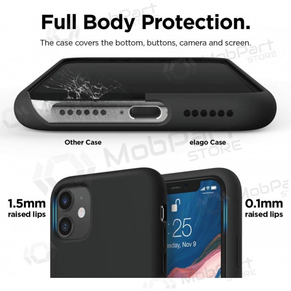 Capa para Apple iPhone 16 - Liquid Silicone - 1.5mm (preto)