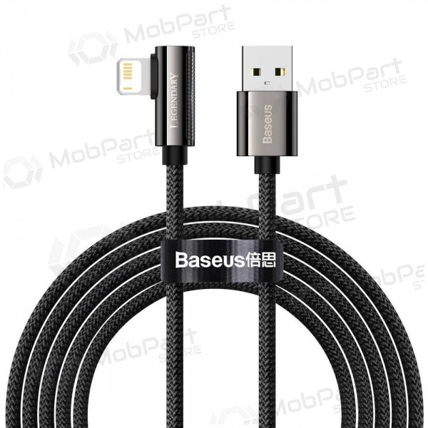 USB cabo Baseus Legend Lightning 2.4A 2.0m (preto) CALCS-A01
